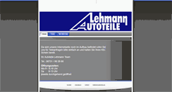 Desktop Screenshot of lehmann-autoteile.de