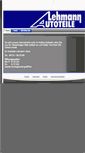Mobile Screenshot of lehmann-autoteile.de