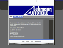 Tablet Screenshot of lehmann-autoteile.de